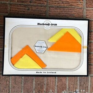 Vintage Blackstaff Irish Dinner For Four Pure Linen Placemats & Napkins New